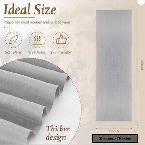 Pashmina Shawl Wrap, Excellent Condition! 28 in x 79 in, Dark Gray